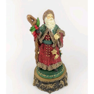 Christmas Holiday San Francisco Music Box Company Santa Father Xmas Figure